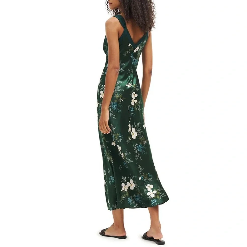 Reformation Neola floral-print silk dress, Brand new, never worn, never washed._2
